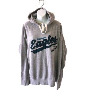 Philadelphia Eagles Hoodie Men's Gray Pullover NFL Size XXL